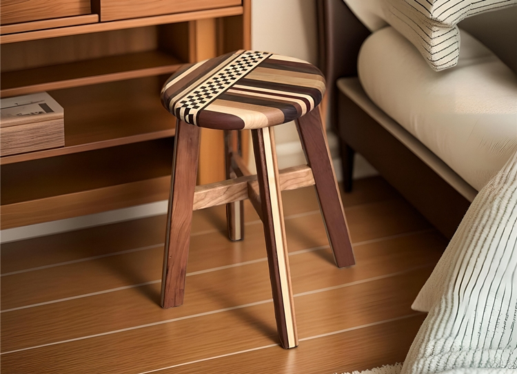 Yosegi Zaiku Wood Stools Style B picture 1